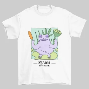 Szarni Mindenre - környakú pamut póló